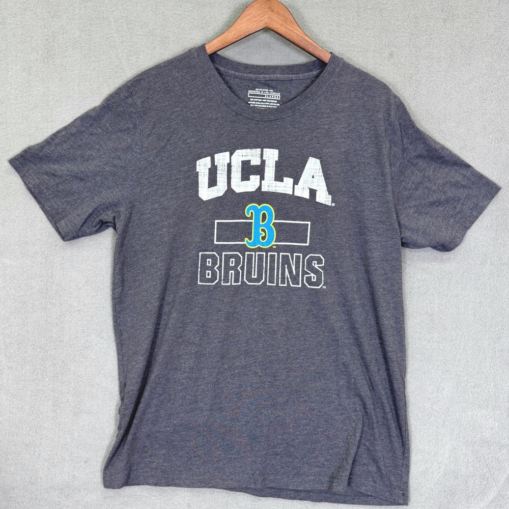 UCLA Bruins Shirt Men XL Gray Cotton Blend D1 NCAA College Football Tee